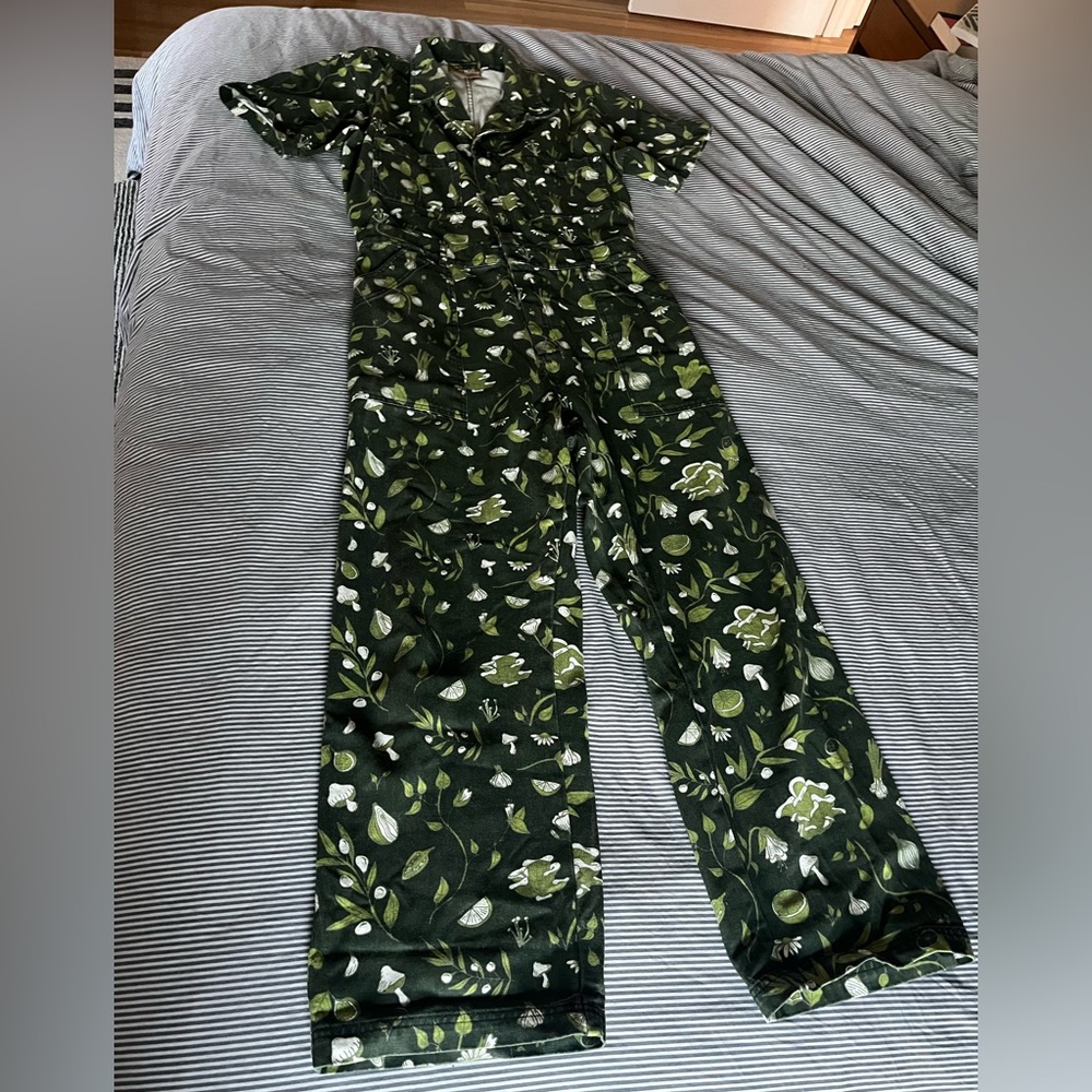 Big Bud Press Jumpsuit in Cookbook Print (XL)